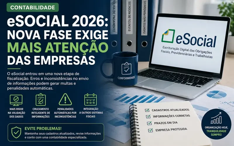 Nova fase do eSocial exige mais rigor das empresas no envio de informações trabalhistas