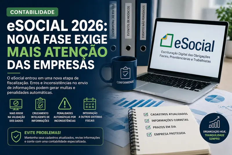 Nova fase do eSocial exige mais rigor das empresas no envio de informações trabalhistas